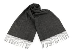 Pánská šála s třásněmi 35x175 cm