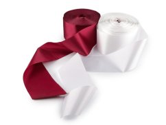 Stuha k výrobě šerpy, mašlí šíře 12 cm vhodná k psaní textu a potisku