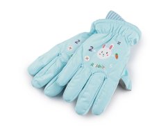 Dětské rukavice šusťákové zateplené s elastickým nápletem