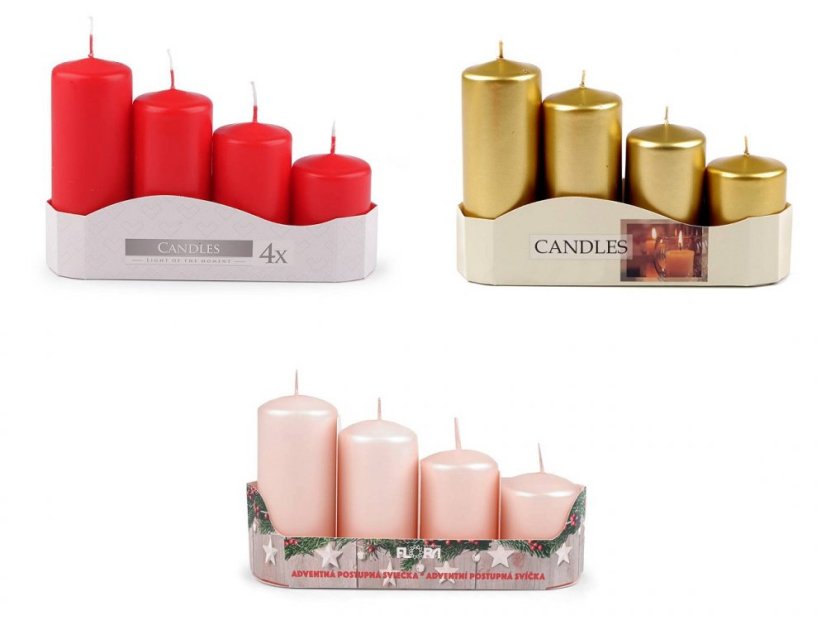 Adventní svíčky sestupné