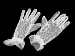 Společenské rukavice krajkové