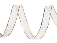 Monofilová stuha s lurexem šíře 10 mm