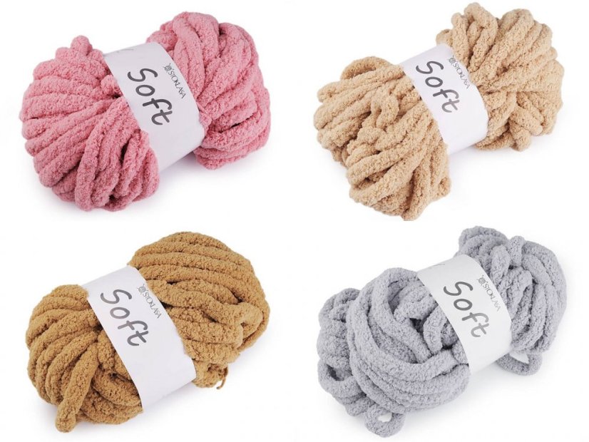 Pletací příze žinylková Soft 250 g