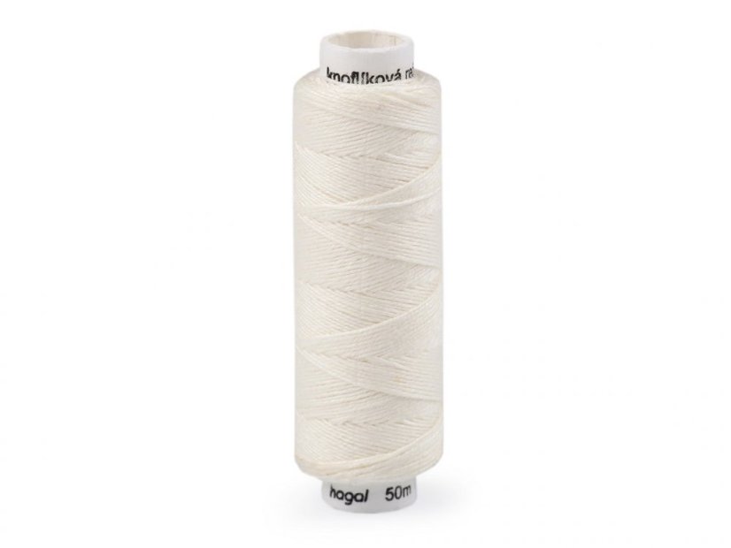 Nitě lněné knoflíkové 50 m