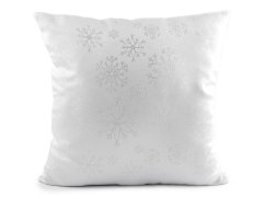 Vánoční povlak na polštář s jemným lurexem 40x40 cm