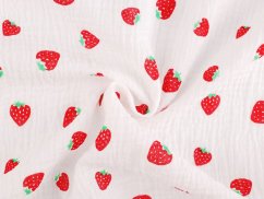 Mušelín / dvojitá gázovina jahody