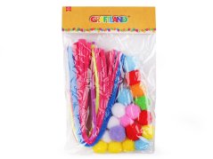 Kreativní sada chlupaté drátky a bambulky neonové