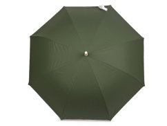 Dámský vystřelovací deštník béžový lem