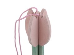 Dřevěný tulipán k zavěšení