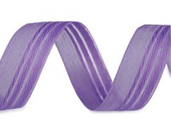 Stuha s efektní nití šíře 25 mm