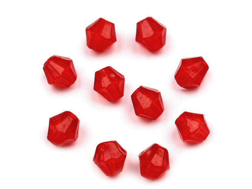 Plastové korálky cínovky / sluníčko 4x4 mm