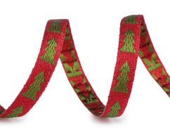 Vánoční stuha metalická šíře 10 mm