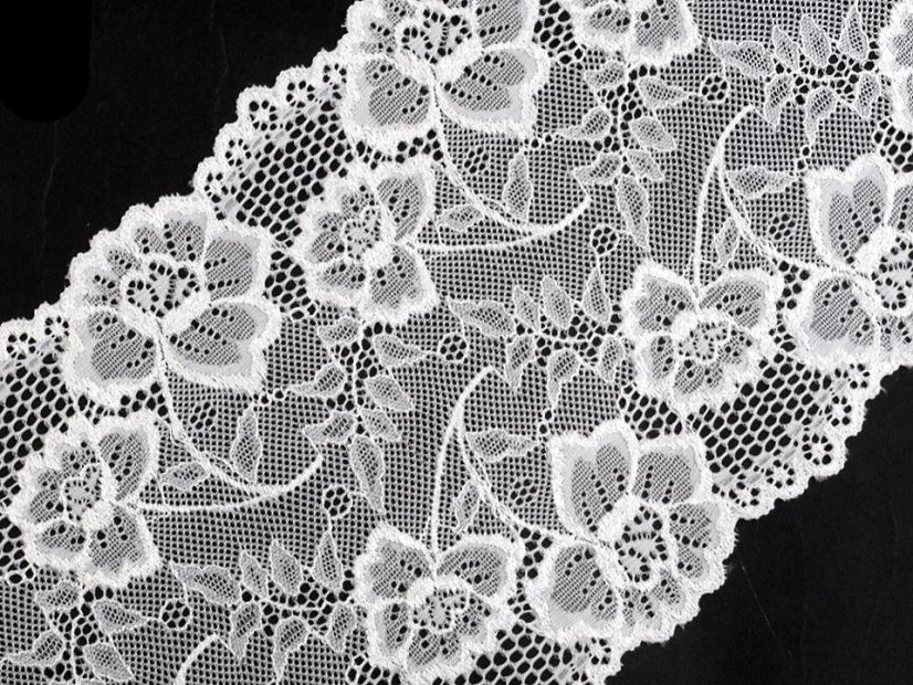 Elastická krajka / vsadka / běhoun šíře 18,5 cm