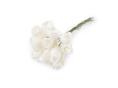 Umělá pěnová mini růže na drátku