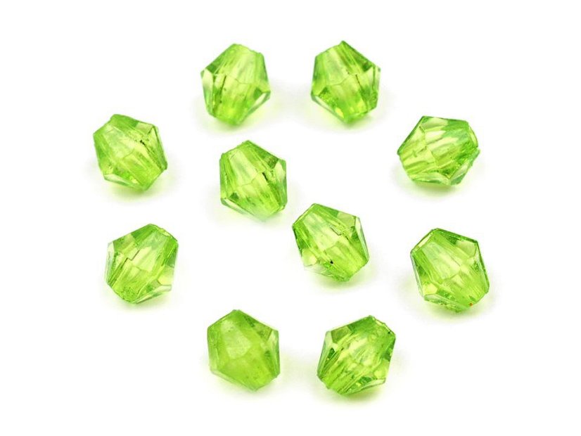 Plastové korálky cínovky / sluníčko 4x4 mm