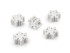 Dřevěné korálky vločka Ø20 mm