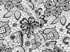 Bavlněná látka / plátno krajka