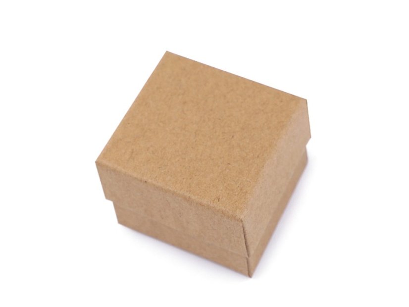 Krabička na šperky natural 5x5 cm