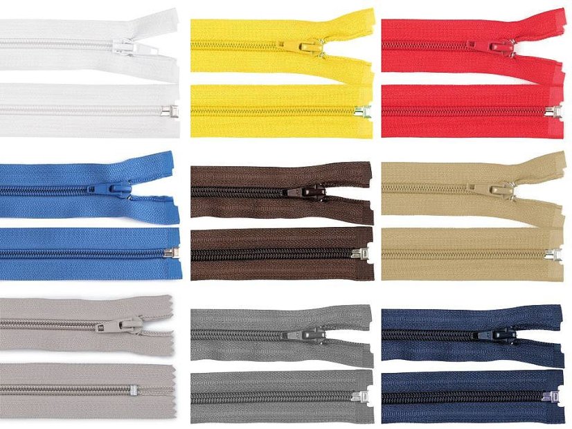 Spirálový zip šíře 5 mm délka 80 cm bundový POL