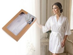 Saténový župan pro nevěsty