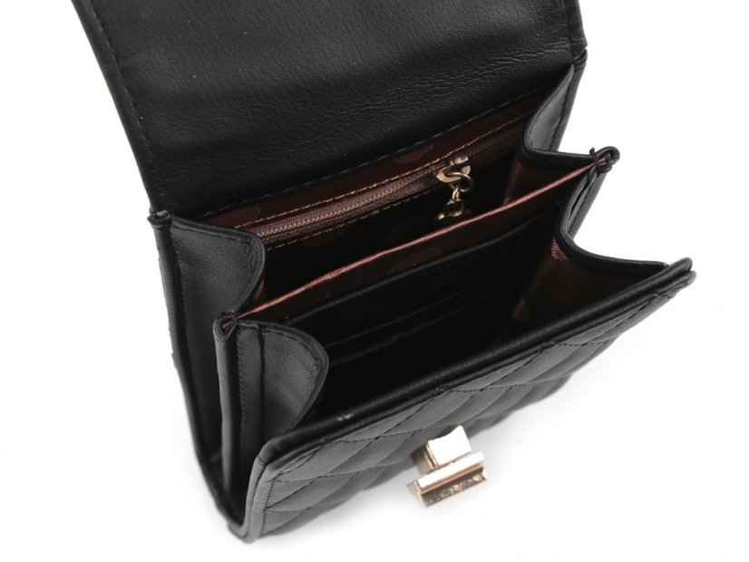Peněženka s kapsou na mobil přes rameno Crossbody 11x17 cm