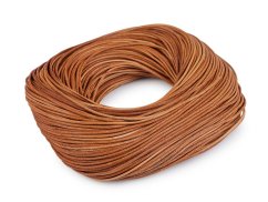 Kožená šňůrka kulatá Ø2 mm metráž
