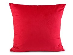 Velvetový / sametový polštář ve vánočních barvách 40x40 cm