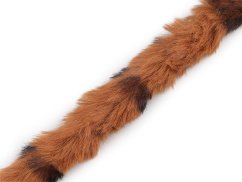 Všívací oděvní / dekorační kožešina kulatá zvířecí vzor šíře 4 cm