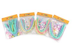 Kreativní sada chlupaté drátky a bambulky pastelové