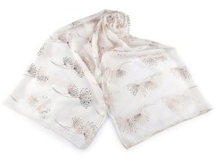 Šátek / šála se zlatým potiskem 70x180 cm