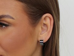 Náušnice z nerezové oceli kroužky