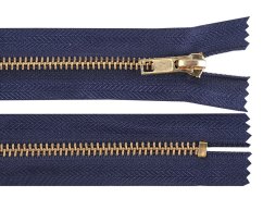 Kovový zip No 5 délka 14 cm (jeansový)