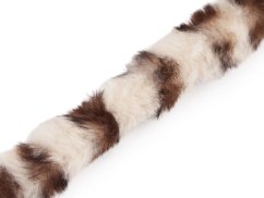 Všívací oděvní / dekorační kožešina kulatá, zvířecí vzor šíře 2,5 cm