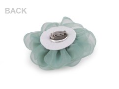 Brož organzový květ Ø8 cm