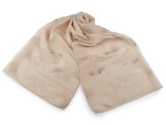Šátek / šála se zlatým potiskem 70x180 cm