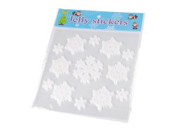 Vánoční samolepicí gelové vločky