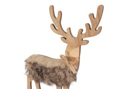 Dřevěný jelen výška 21,5 cm