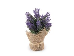 Umělá levandule v jutovém obalu