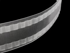 Záclonovka šíře 80 mm s poutky na kovové háčky