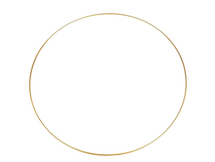 Kovový kruh na lapač snů / k dekorování Ø60 cm