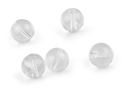 Křišťál, minerální korálky Ø10 mm