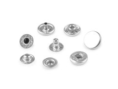 Kovové druky Ø12 mm na středně silné látky, z nerezové oceli