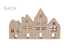 Dekorace celodřevěné domečky