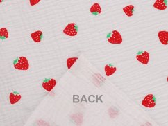 Mušelín / dvojitá gázovina jahody