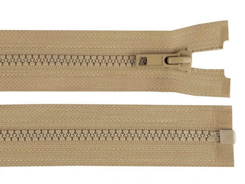 Kostěný zip šíře 5 mm délka 85 cm bundový