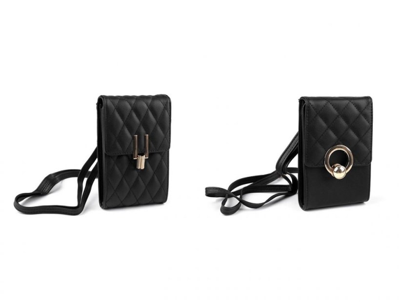 Peněženka s kapsou na mobil přes rameno Crossbody 11x17 cm