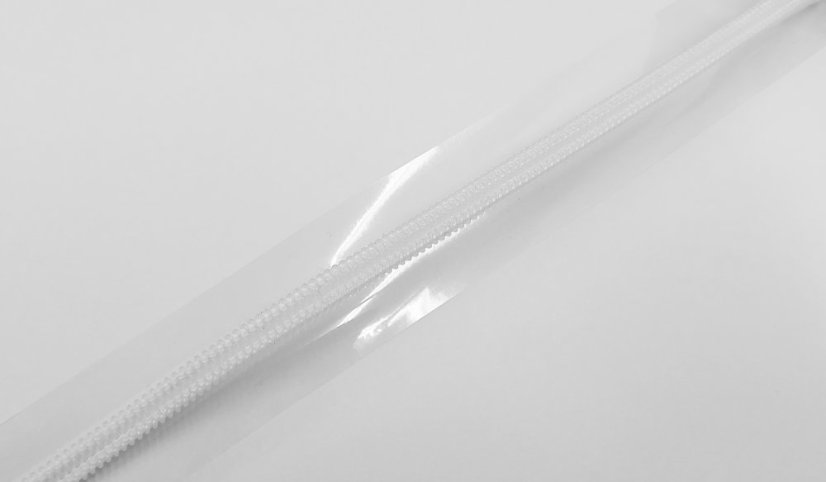 Zip spirálový šíře 6 mm metráž transparent