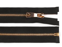 Kovový zip No 5 délka 65 cm s ozdobným jezdcem