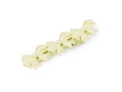 Kovová sponka do vlasů mašle, listy