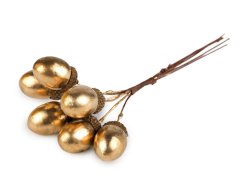 Umělé žaludy na drátku metalické